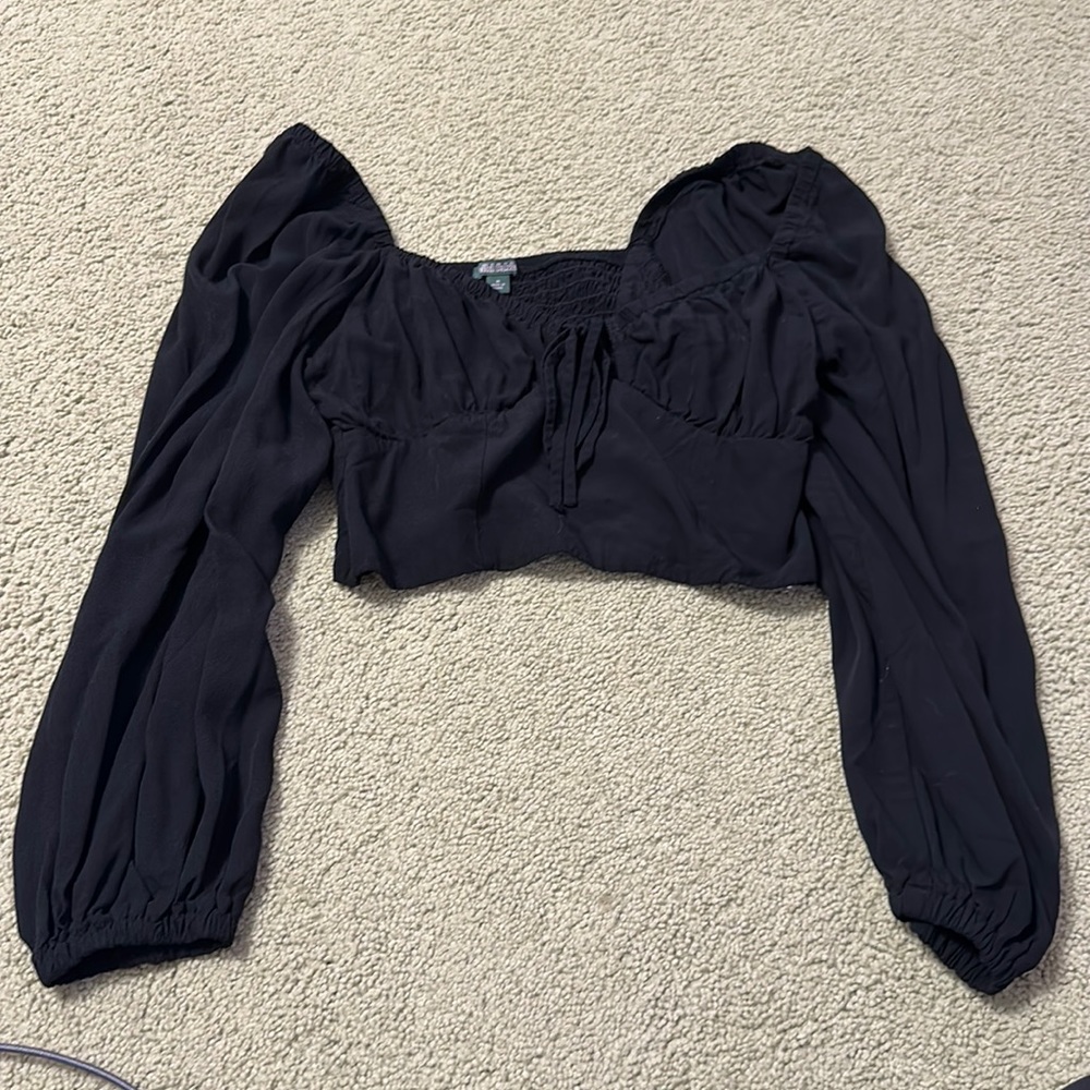 Black crop top